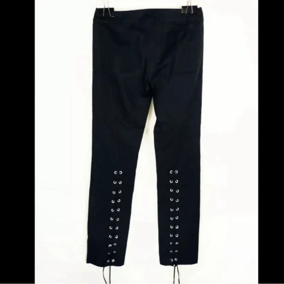 Versace jeans couture lace up corset back tie up pants black silver stunning y2k - Picture 2 of 12